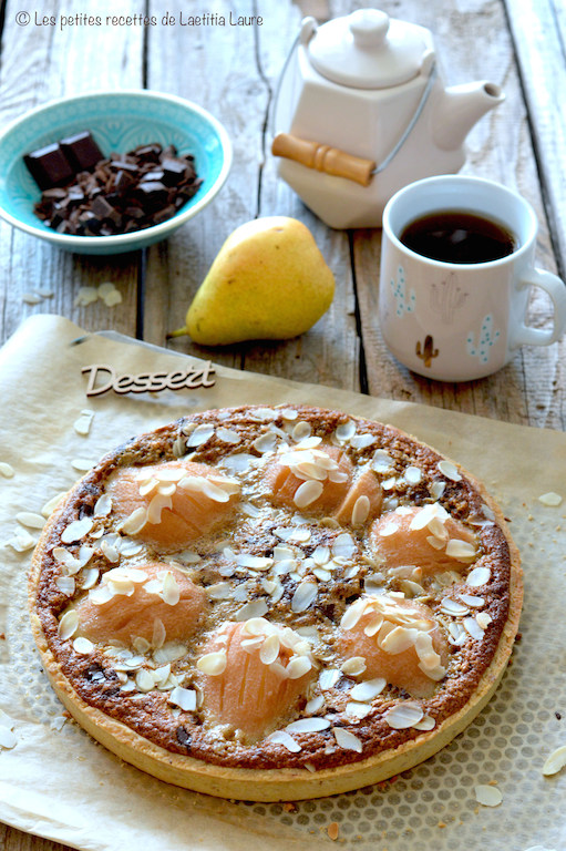 Tarte Poire Amande Chocolat Laet S Bake It